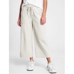 ATHLETA Farallon Heathered Wide Leg Crop Pant